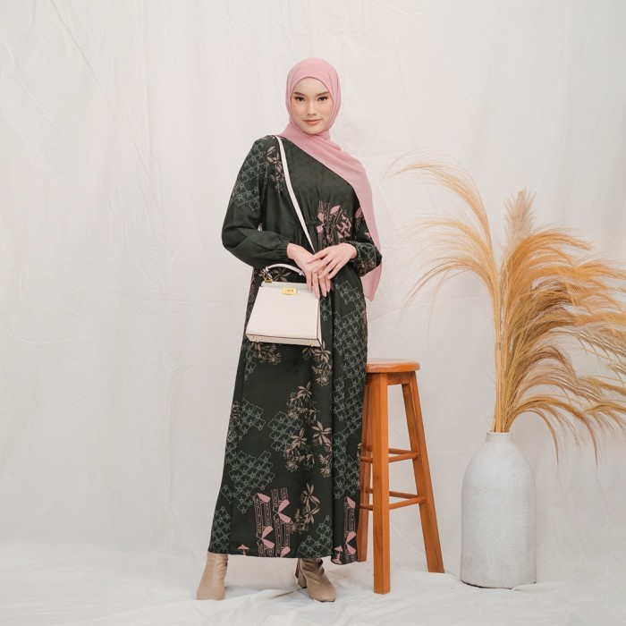 Murah ZM - Gyan Emerald Dress Jelita Indonesia Edisi Palembang Non COD
