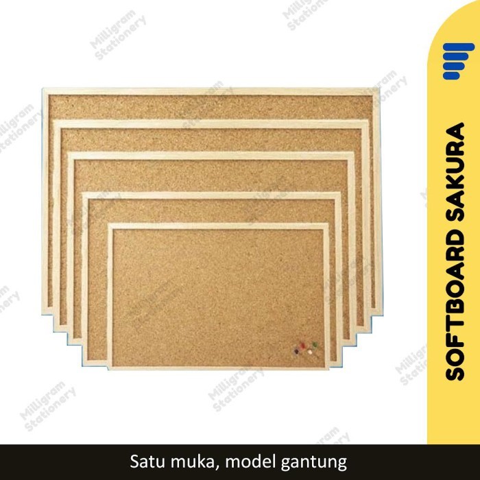 

PROMO! Papan Softboard Gantung Sakura/ Pin Board/ Mading