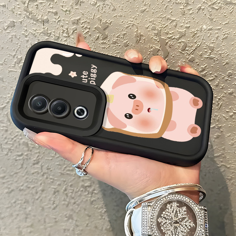 Casing Hp Untuk OPPO A3 Pro 5G A80 5G A3 4G A3 5G A3X 4G A3x 5G Case Casing Softcase babi babi HP Ke