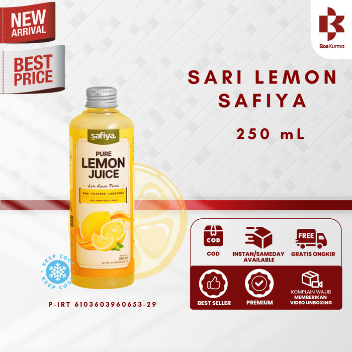 

Sari Lemon 250 ml Safiya - Pure Lemon Juice 100% Lemonits