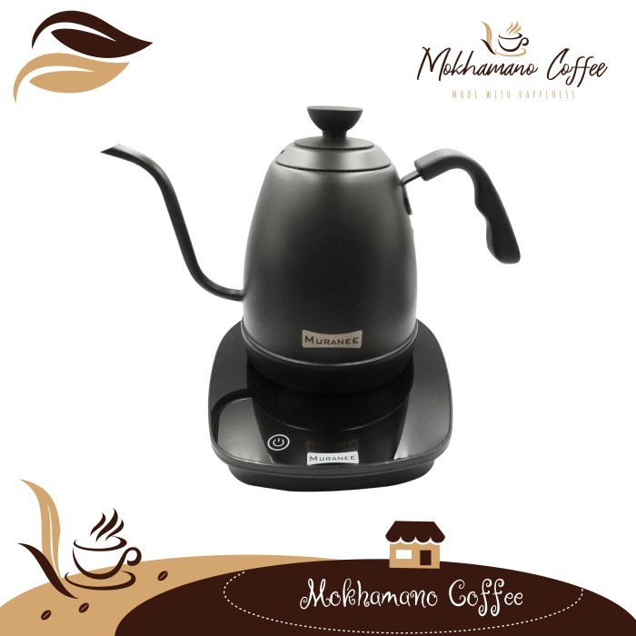 Muranee Artisan Coffee Electric Kettle Gooseneck Teko Kopi Mk818 1L