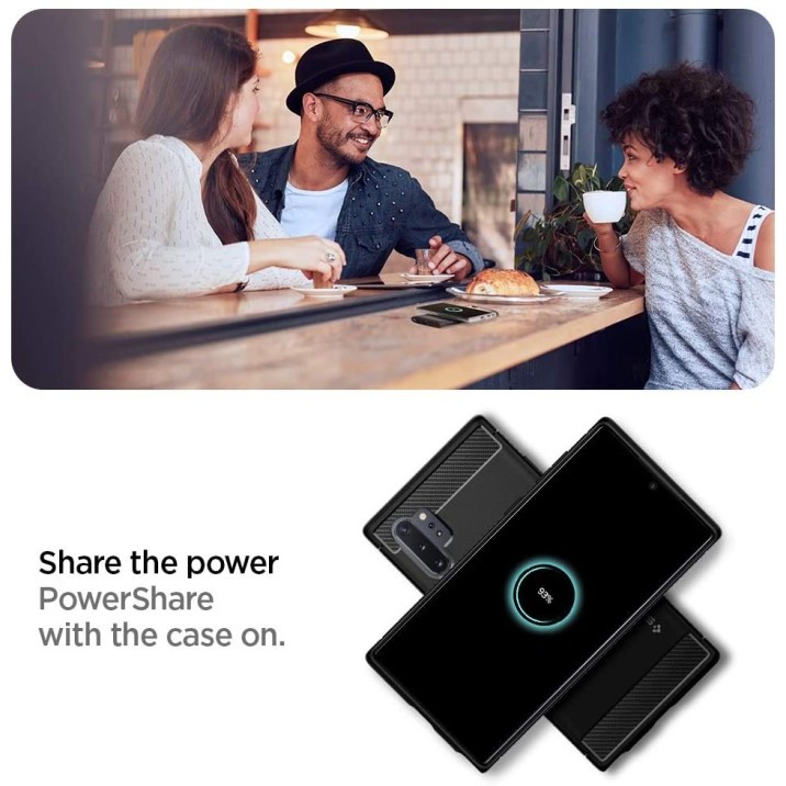 Case Galaxy Note 10 / Lite / 10 Plus Spigen Rugged Armor Carbon Casing