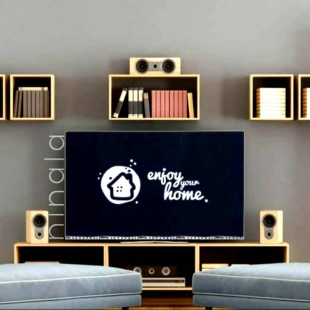 COVER TV M (40-43 INCH) TUTUP TV PENUTUP TV TAPLAK TV ENJOY YOUR HOME