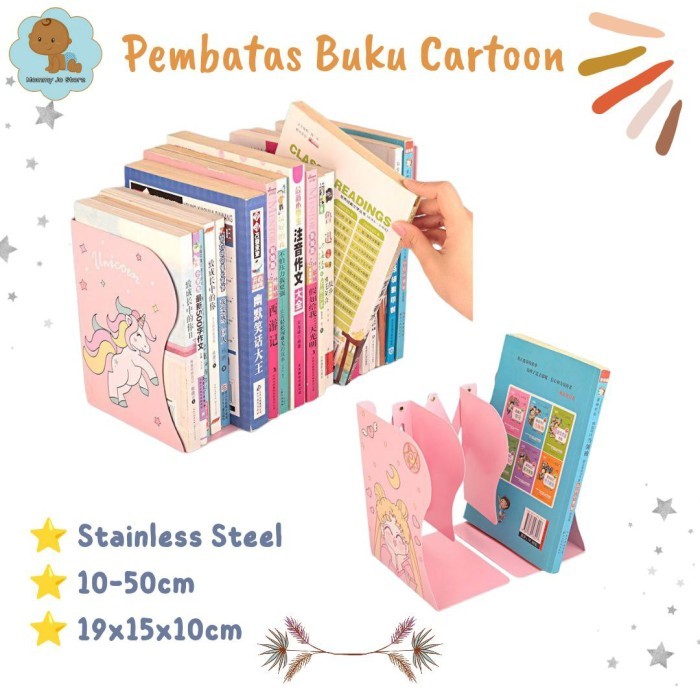 

TERBARU Cute Adjustable Holder Book / Pembatas Buku Motif Cartoon HOT SALE!