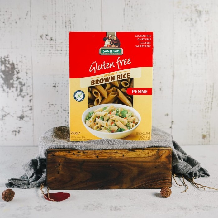 

SANREMO - GLUTEN FREE BROWN RICE PENNE 250GR