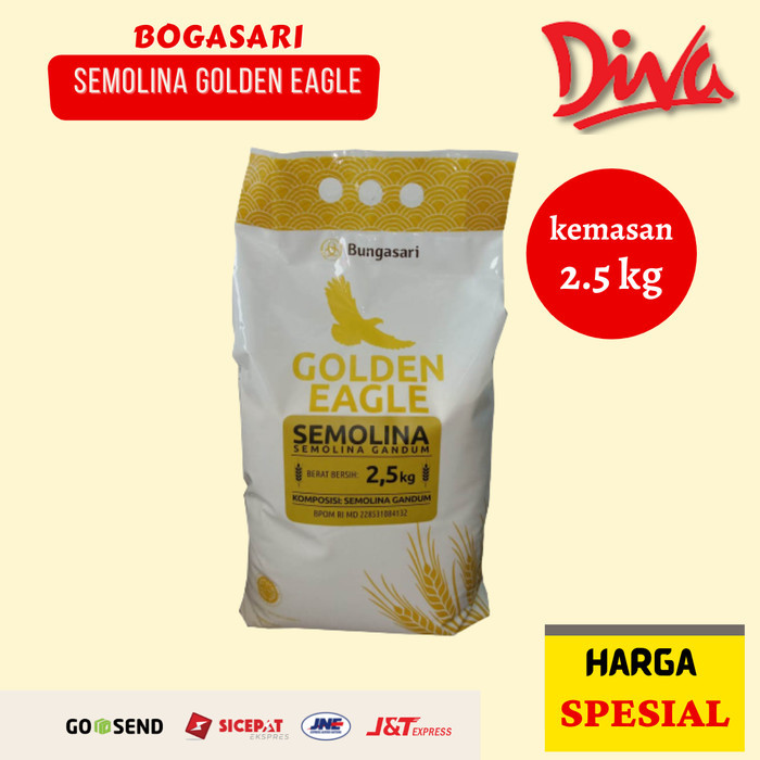 

[2,5 kg] Tepung Semolina Golden Eagle