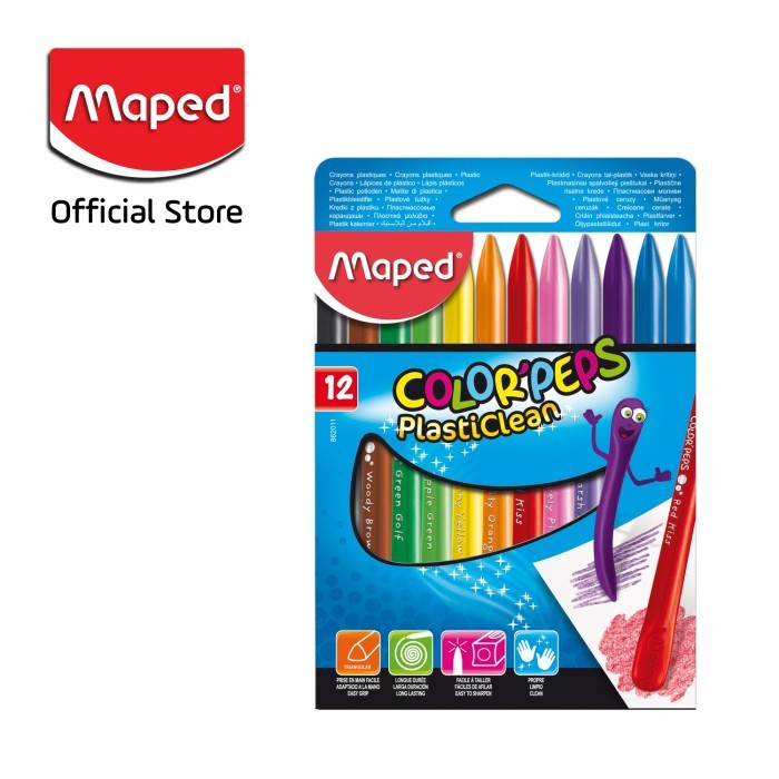 

Maped Platiclean Crayon 12 Cardboard