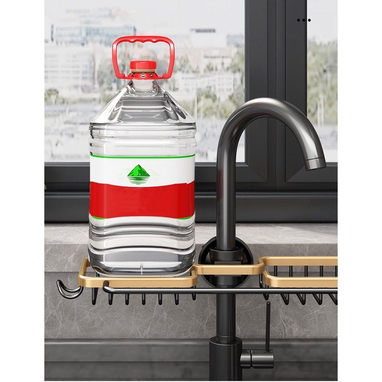 Rak Holder Sabun / Rak Spons Rak Cuci Piring Wastafel /Rak Pengering Sabun Bahan Aluminium Wastafel