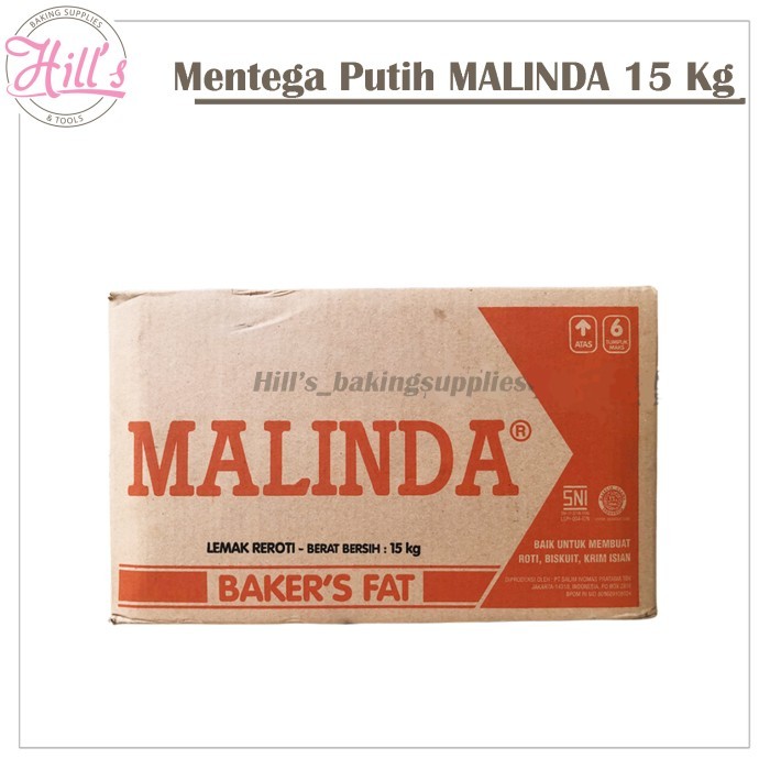 

MALINDA BAKER'S FAT 15 KG KARTON / MENTEGA PUTIH SHORTENING 15KG