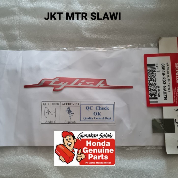 Striping Sticker New Scoopy Stylish Esp Merah 2017-2020 Ori Honda Ahm Barang Langka