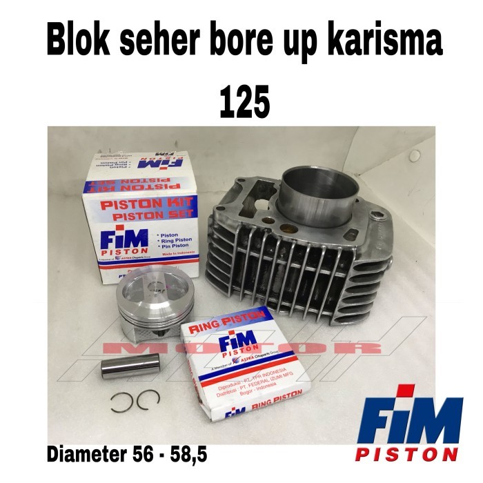 Blok Block Seher Bore Up Kharisma Karisma Karisma125 Barang Langka