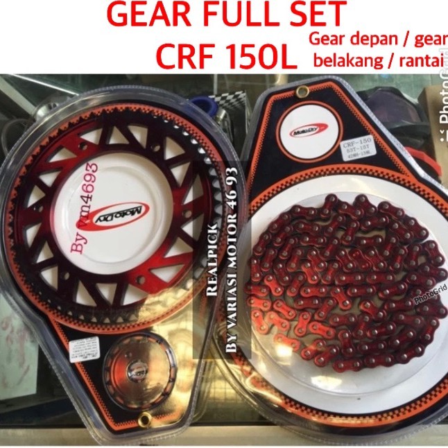 Gear Set Warna Honda Crf 150 Gear Crf 150L Gear Super Moto Crf 150L