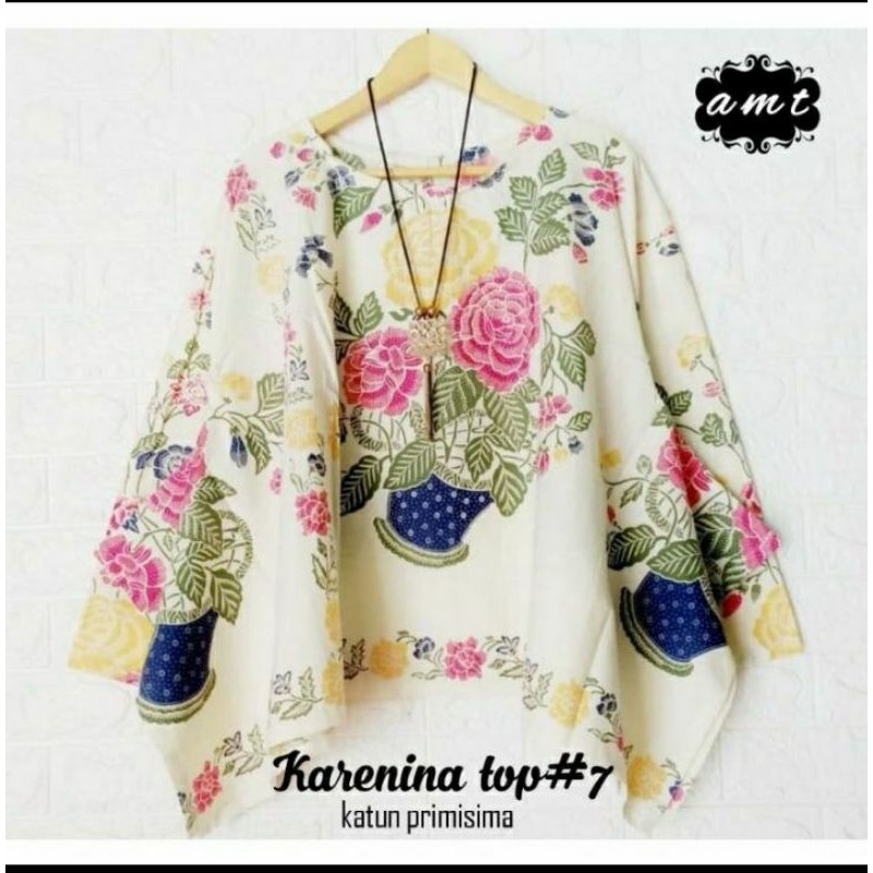 Blus Karenina Top Hanami Top Batik Solo Blus Batik Wanita