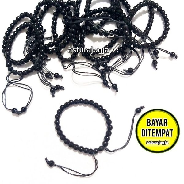 Gelang Jogja Hitam Aksesoris Pria Wanita || Souvenir Oleh Oleh Malioboro Jogja Gelang Limbad doeloes