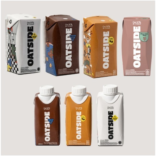 

TERLARIS TERLARIS TERLARIS OATSIDE OAT MILK ( CAPS / STRAW ) VARIAN RASA 200ML X 12 PCS MURAH!!!