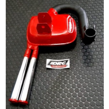 Knalpot Racing Vespa Drc Model Big Box Double Silencer Barang Langka