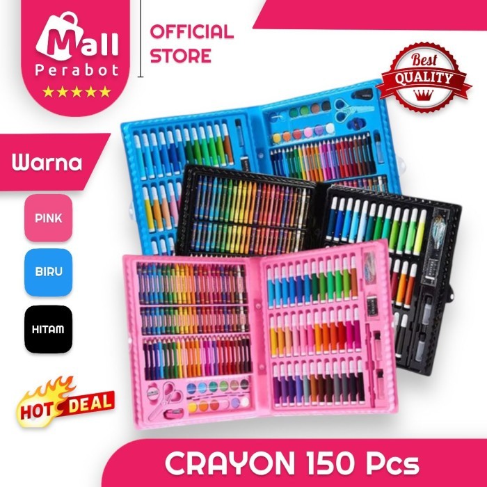 

Mall Perabot Crayon Warna Anak Set 150 Pcs Art Full Set Krayon Mewarnai Anak Pensil Warna
