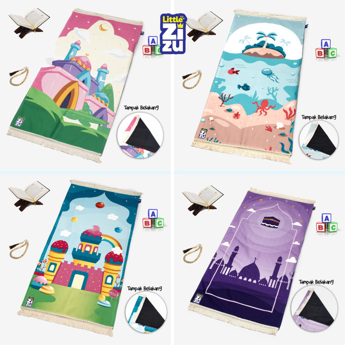 Sajadah Anak Printing Custom Nama Anak