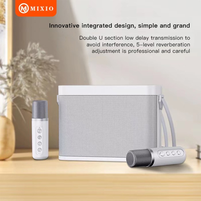 Mixio Ys-209 Portable Karaoke Speaker Bluetooth For Mobile Phone