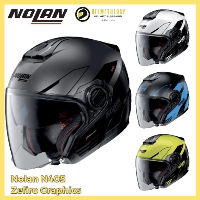 Nolan N40.5 Zefiro N405 Helm Half Face Double Visor SNI Original