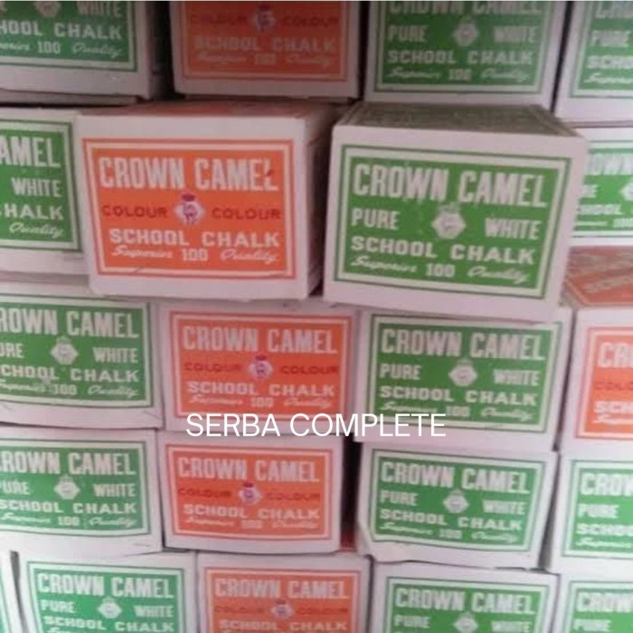 

'+'+'+'+] Kapur Tulis / Chalk Crown Camel Putih / Warna (100 Pcs)