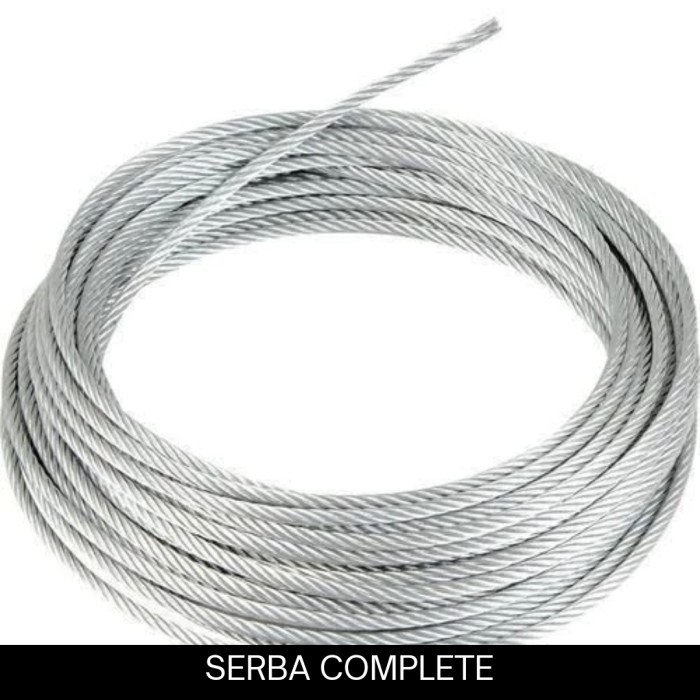 '+'+'+'+] KABEL SELING 6MM STAINLESS STEEL SLING STAINLESS 6 MM PER METER