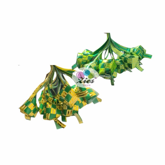 

hanya disini] hiasan idul fitri ketupat / hiasan parcel lebaran ketupat plastik mini
