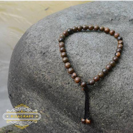 Gelang Tasbih Kayu Gaharu Asli Grade A