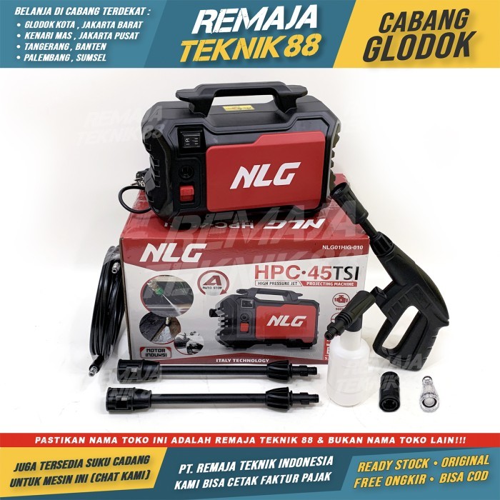 PROMO HIGH PRESSURE CLEANER NLG HPC 45 TSI HPC 40 TS MESIN STEAM CUCI MOBIL CUCI AC NLG HPC 45TSI