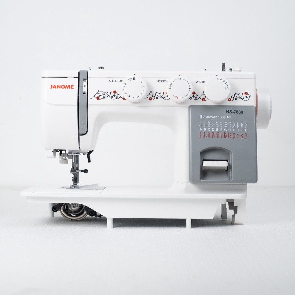 Mesin Jahit Semi Portable JANOME NS7880 / NS-7880 SET - Body Full Besi Mesin Jahit Portable Janome
