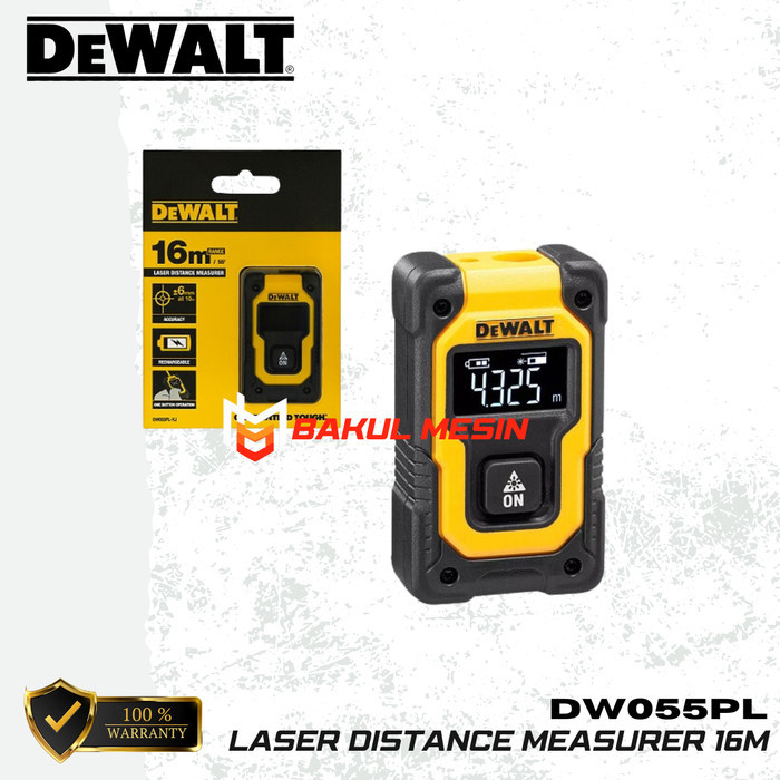 Meteran Laser Mini Dewalt Dw055Pl Laser Distance Measurer 16M