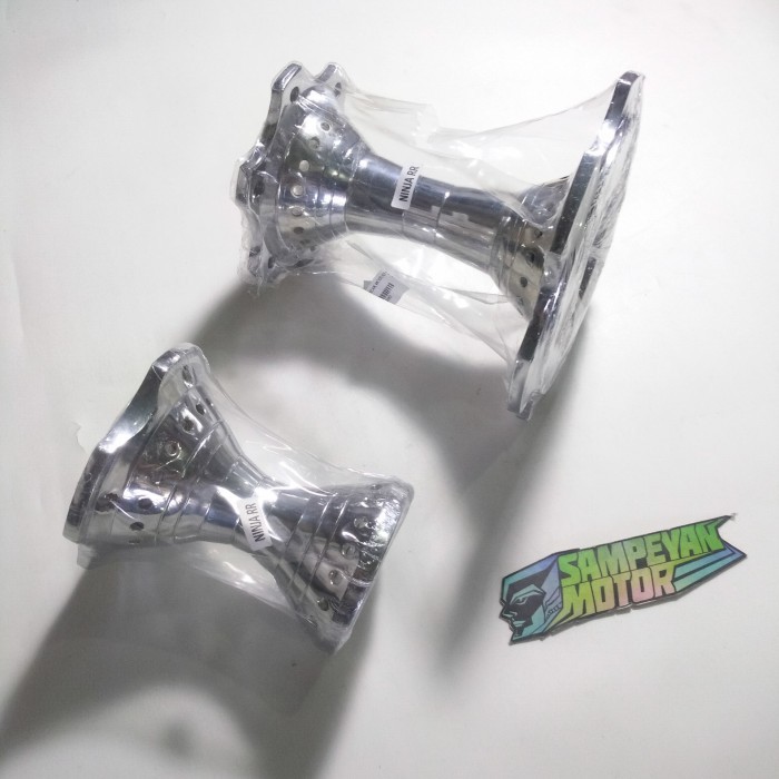 Tromol Becak Model Klx For Ninja 150 Rr Set Depan Belakang Besi Krom Barang Langka