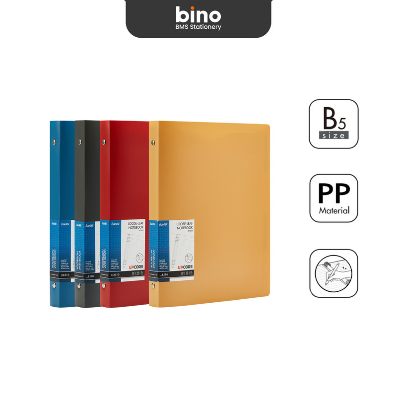 

[BMS Tangerang] Bantex Loose-Leaf Notebook Buku Catatan Binder B5 8 Ring Cover Bahan PP LLB510