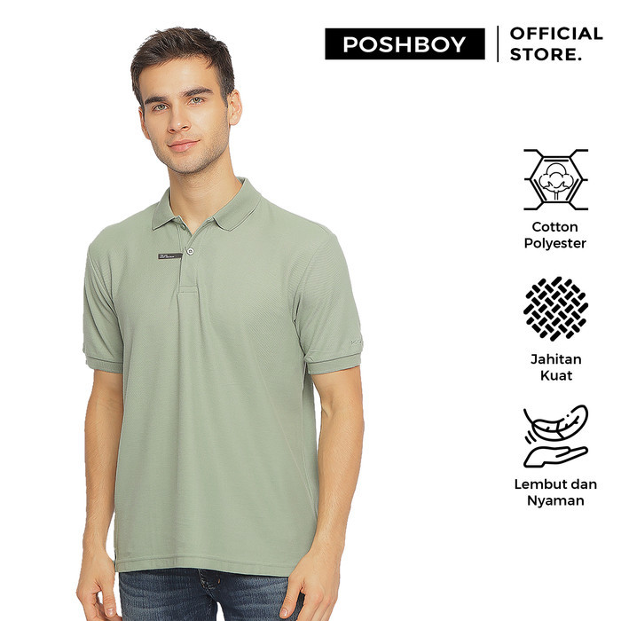 POSHBOY Basic Polo Shirt - Kaos Kerah Pria Lengan Pendek