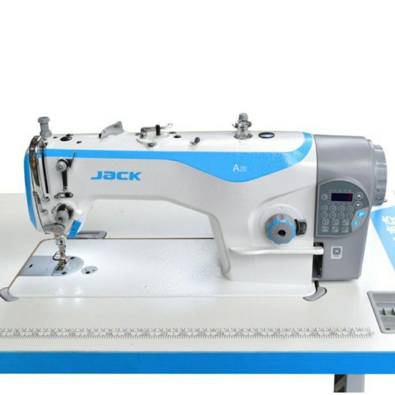 mesin jahit jack A2B + kaki +meja otomatis potong benang