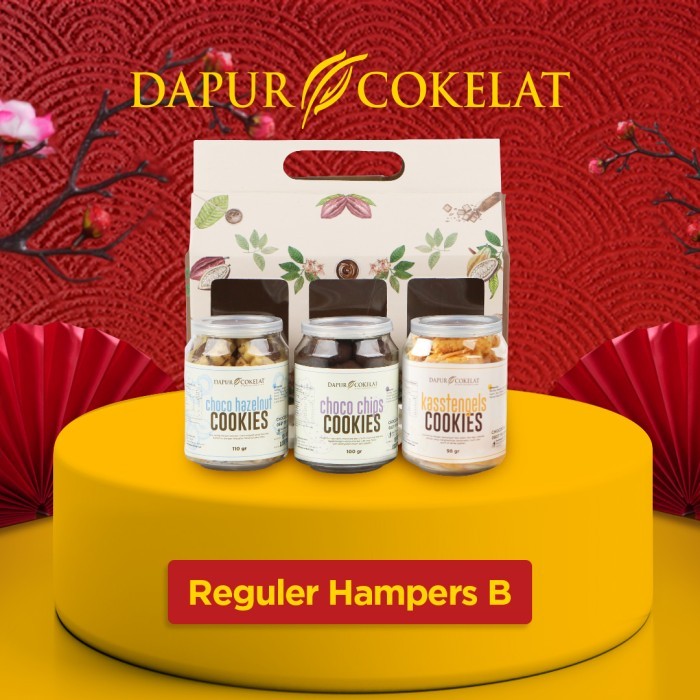 

Dapur Cokelat - Reguler Hampers B (Kaasstengels, Choco Hazelnut & Choco Chips Cookies In A Can) Best
