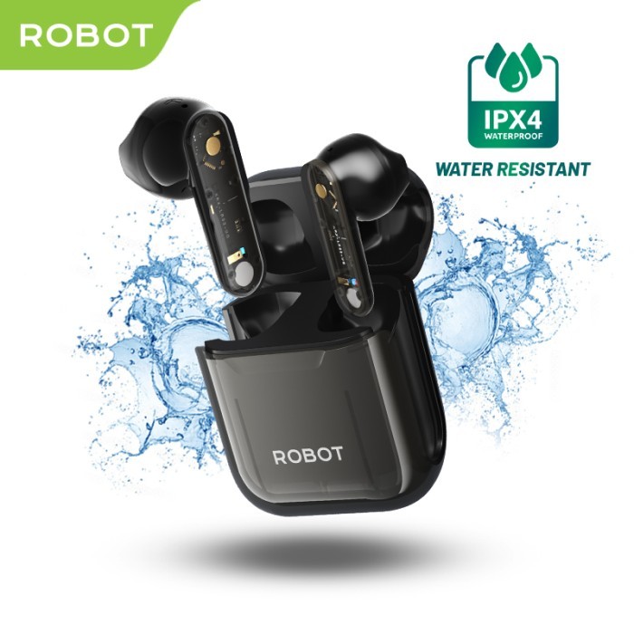Robot Tws Wireless Earphone Airbuds Rt01 Semi In-Ear Enc Tws Bluetooth