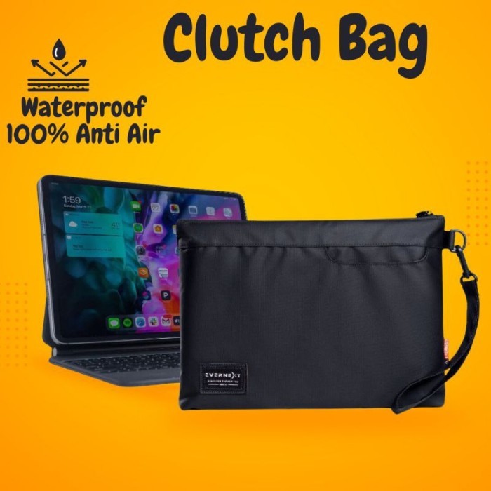 

TERLARIS CLUTCH RIVER - TAS TANGAN HANDBAG IPAD TABLET 6IN 11IN WATERPROOF ANTI AIR MURAH!!! MURAH