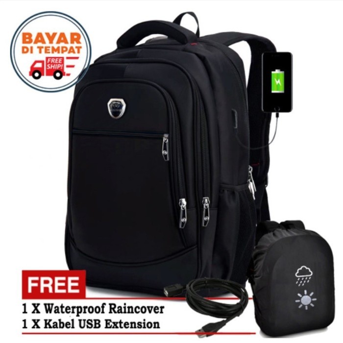 

TERLARIS [FACTORY] BACKPACK LAPTOP ORIGINAL IMPORT TAS RANSEL LAPTOP POLO ASLI IMPORT PL-14902 TAS