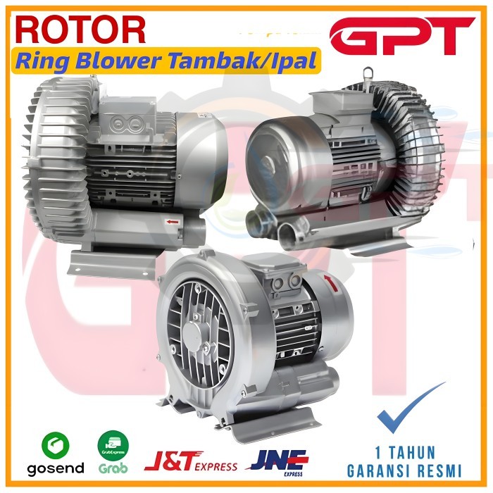 Ring Blower 250W Tambak/Ipal Vortex Blower Aerator Rotor Hb-250 220V