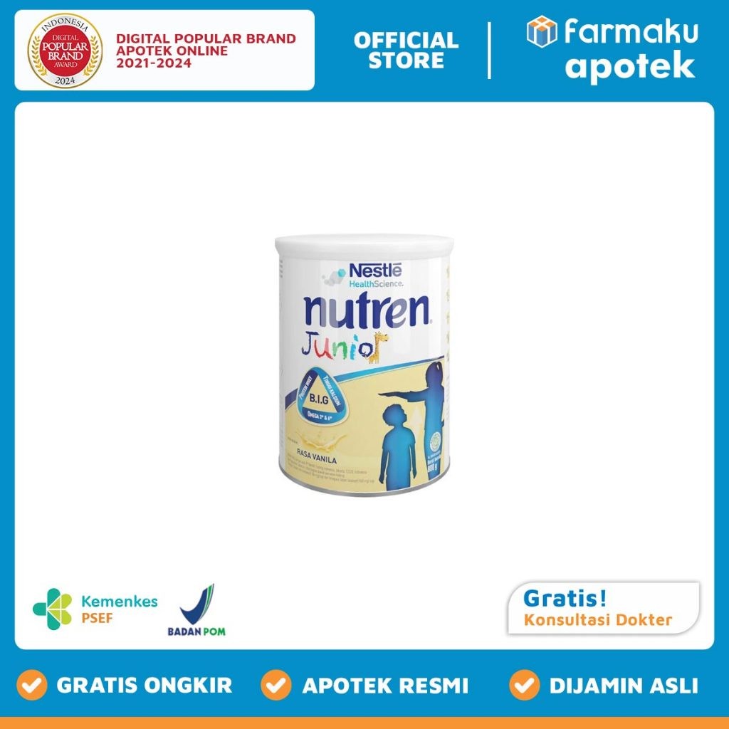 

Nutren Junior Rasa Vanilla 800 gr - TMG