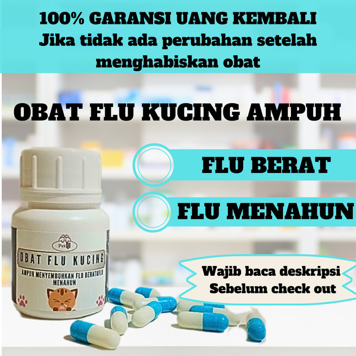 Jual [READY] obat flu kucing manjur ampuh flu berat flu menahun