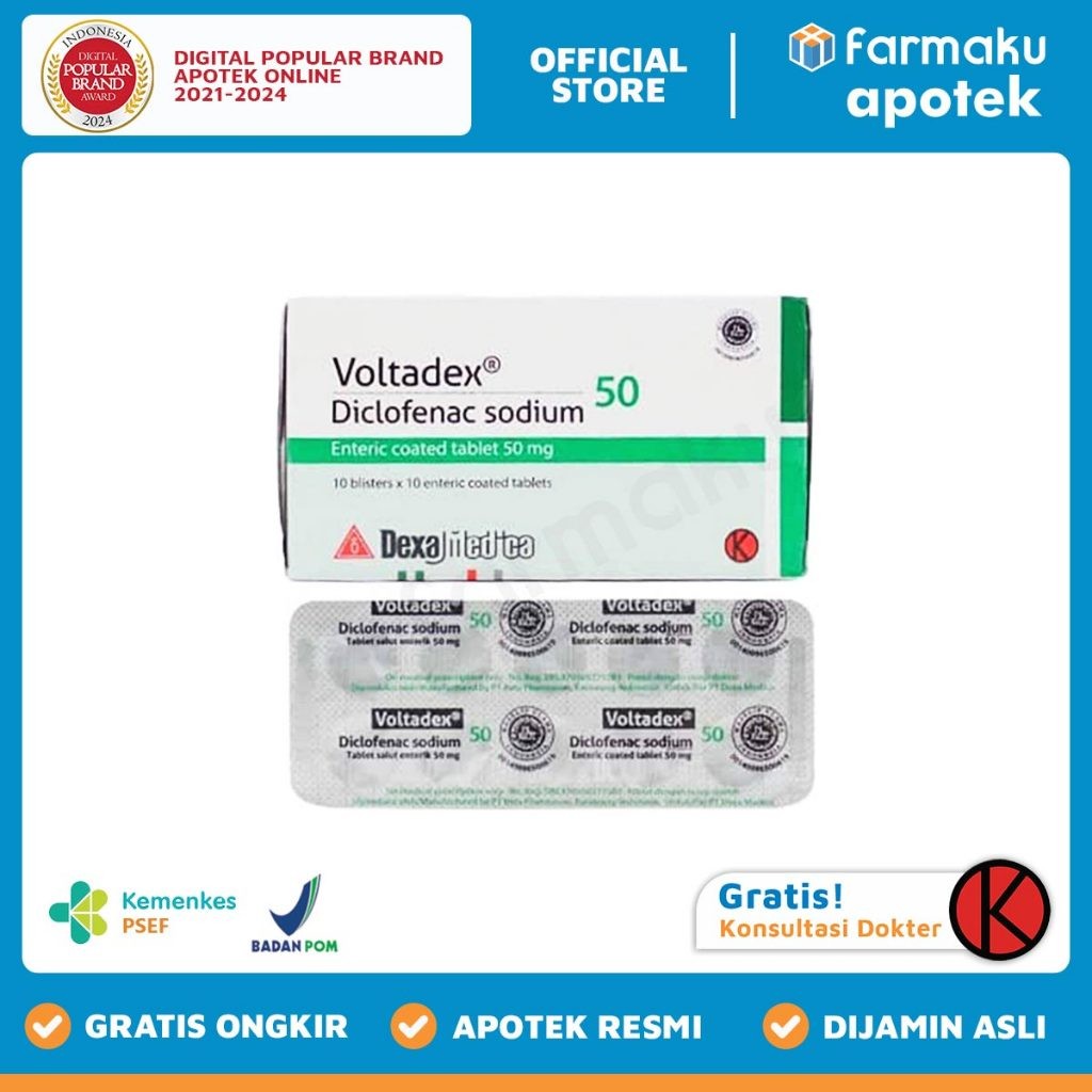 Voltadex 50 mg  Blister 10 tablet salut enterik - BYM