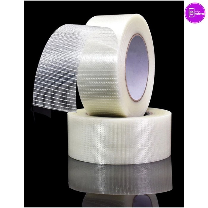 

Promo Lakban Strong Fiber Tape Grid 25M 30 Mm Ms-P8Tp Warna Transparent Packing Aman