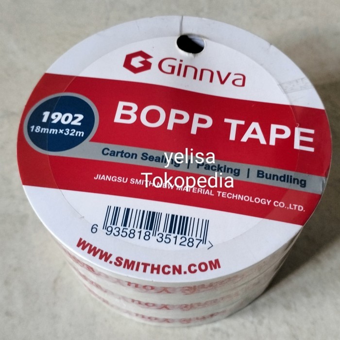 

Produk Viral Ginnva Bopp Tape "Thank You Paid" Isi 3Pcs (18Mm X 32M) Solatip Cod