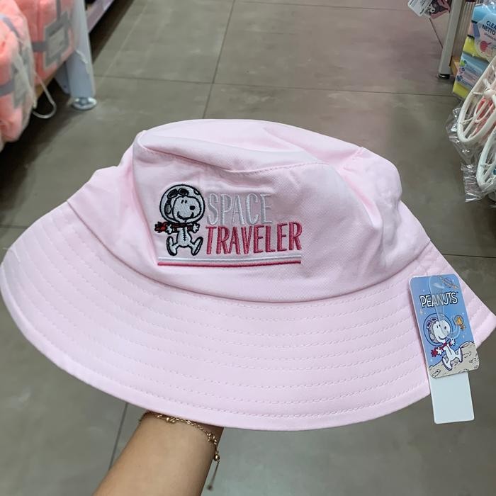 Terlaris Miniso Snoopy The Little Space Explorer Collection Bucket Hat