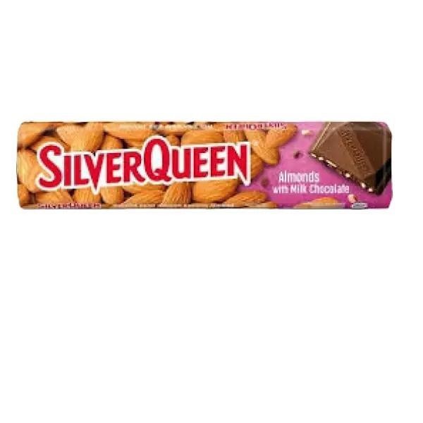 

terbaru !!! silverqueen 55gr 1 box isi 10 pcs milk chocolate cashews dan almonds coklat mede susu