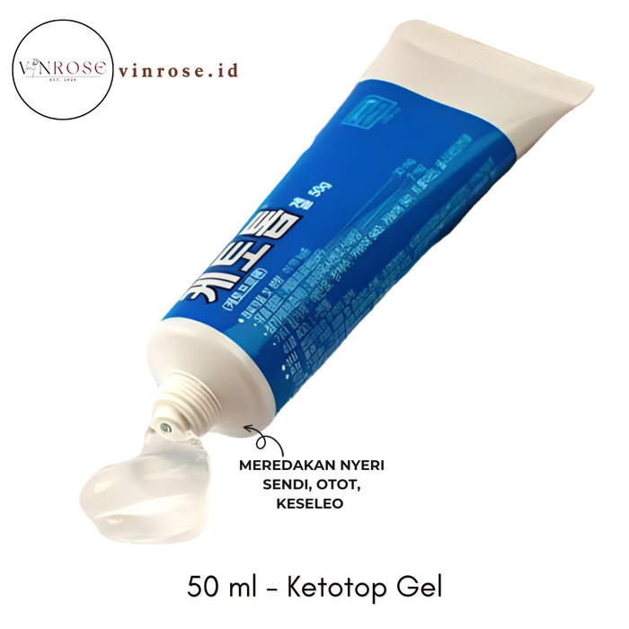 Ketotop Gel Obat Nyeri Sendi, Rematik, Pegal Linu, Keseleo/ Gel Otot