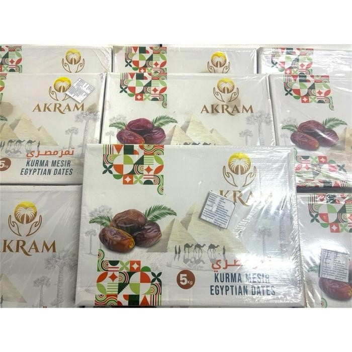 

Kurma Mesir Akram Egyptian Dates 5Kg Premium Quality Makanan Manis