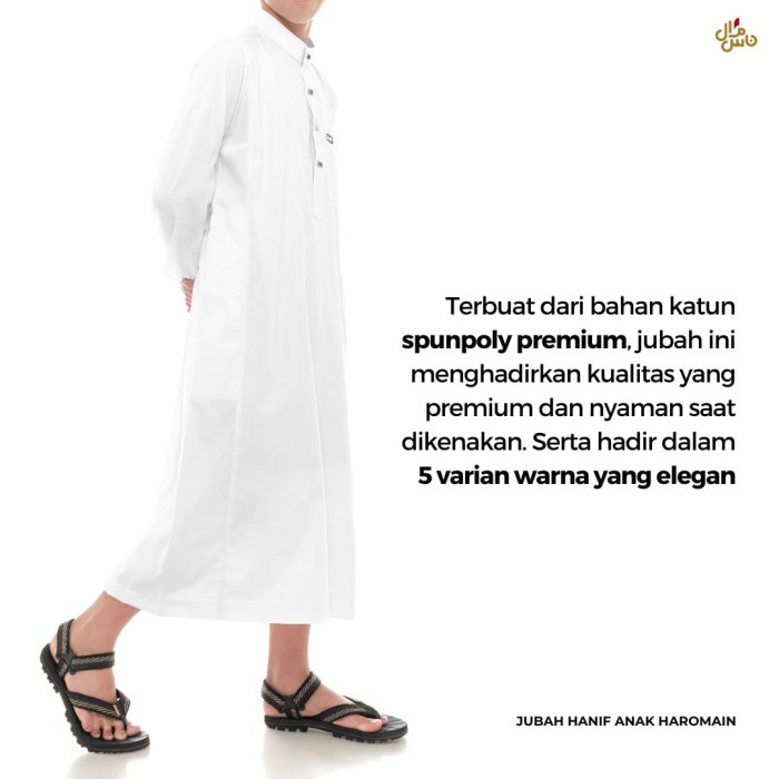 Terlaris Jubah Hanif Anak Laki Laki Haromain Premium Lengan Panjang Original